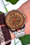 Silver-Rose Color, Colorful Mineral Glass, Function Men's Wristwatch+Bracelet zmfer157 - 3
