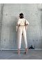 Women's Double Linen Shirt Pants Bottom Top Set - 6