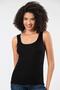 Weweus Black Viscose Camisole Ribbed Look Athlete Body T-Shirt 2106 - 6