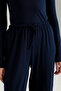Ultra Soft Lace-Up Trousers Navy Blue - 4