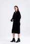 Black Crew Neck Hair Braided Knitwear Dress - 5