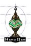 Desktop Decorative Handmade Mosaic Lamp - Blue Green - 5