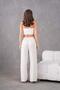 Elastic Waist Comfortable Size Linen Pants - 5