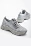 Edwin Gray Knitwear Lace-Up High Heel Comfortable Fit Sneaker - 2