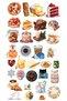 Sweet Themed Sticker Set (6 Sheets 107 Pieces) - 7