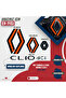 Clio 4 (2012-2018) New Design Emblem Skin Sticker - Matte Orange & Matte Black