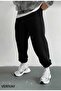 Unisex Sweatpants Elastic Waist and Legs Sweatpants with Pockets