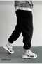 Unisex Sweatpants Elastic Waist and Legs Sweatpants with Pockets - 3