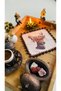 Decorative Vintage Brown Deer Motif Cocktail Presentation Napkin Coffee Side (2 Pcs) - 3