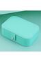 Rectangular Jewelry Box 3 Compartments Jewellery Organizer Ring Earring Watch Travel Organizer - 2