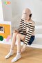 5 Pairs of Cute Panda Patterned Tennis College Socks (EXTRA SOFT) - 3