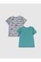 Baby Printed Cotton T-Shirt 2-Piece (0S) - 2
