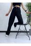 Women's Molina2 Black Lycra Wide Leg Palazzo Pants - Loose Denim Trousers