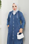Women's Blue Denim Jeans Cap - 5