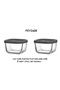 Feyzade Cube 2Pcs 270Cc Gray Storage Container Set (Cub-225) - 2