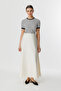 Satin Cream Skirt - 2