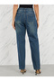 Frayed Texture Super Straight Fit Jeans - 4