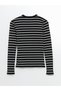 Lcwaikiki Classic Crew Neck Striped Women's T-Shirt - 6