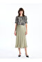 Crew Neck Patterned Women's T-Shirt - 2