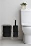 Black Eco Magic Hanging Square Mina 2-Piece Wc Bucket and Brush Set - 2