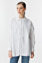 White Shirt with Front String Tie Detail - 5