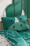 Marty 100% Cotton Baby Duvet Cover Set Green - 5