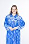 Women's long plus size woven viscose dress - 8