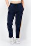 Women Drawstring Embroidered Logo Sweatpants, Navy