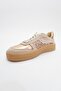 Felipe Beige Broken Glass Women's Sneakers - 3