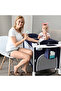4 in 1 Baby Bedside Co - Sleeper Bassinet and Playpen wt Rocker Navy Blue - 7