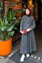 Skirted Denim Suit 62-02816 Antrast Model - 4
