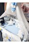 70X120 Baby Sleeping Set - 17 Piece Luxury Mosquito Net with Pompom (Apparatus Included) - 2