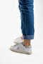 Women's White Silver Sneakers Sneakers - 2
