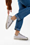 Women's White Silver Sneakers Sneakers - 3