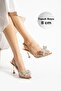 21-9 Transparent Stone Buckle Evening Dress Shoes