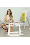 Wicker Pod Moses Basket Rocker Stand - White - 4