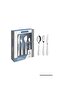 Amazona 16 Pieces Stainless Steel Flatware Set with Steak Knife and High Gloss Finish