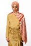 Riad Pattern Double-Sided Shawl Cinnamon-Beige