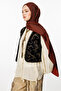 Morocco Pattern Double-Sided Shawl Bitter Coffee-Brown - 3