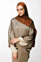 Henna Pattern Double-Sided Shawl Cinnamon-Emerald - 2