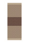 Nora Pattern Double Sided Shawl Bitter Brown-Beige - 5
