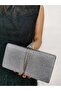 Women's Big Platinum Evening Clutch Night Chain Wedding Bag - 4