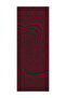 Riad Pattern Double Sided Shawl Black-Claret Red - 6
