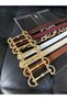 7-Piece Long Gold Buckle Thin Women's Belt, Coat Belt, Shirt Belt, Dress Belt - 2