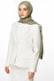Henna Pattern Double-Sided Shawl Khaki-Salmon - 3