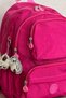 Women's Fuchsia Backpack School Bag Laptop and Travel Bag Waterproof Sports Bag 40X30X15Cm