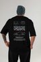Porsche 911 gt3 rs red back printed black oversize t-shirt bicycle collar cotton men women