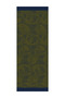 Mayra Pattern Double Sided Shawl Navy Blue-Oil Green - 6