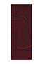 Riad Pattern Double Sided Shawl Black-Claret Red - 5