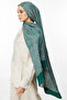Mayra Pattern Double Sided Shawl Emerald-Pink